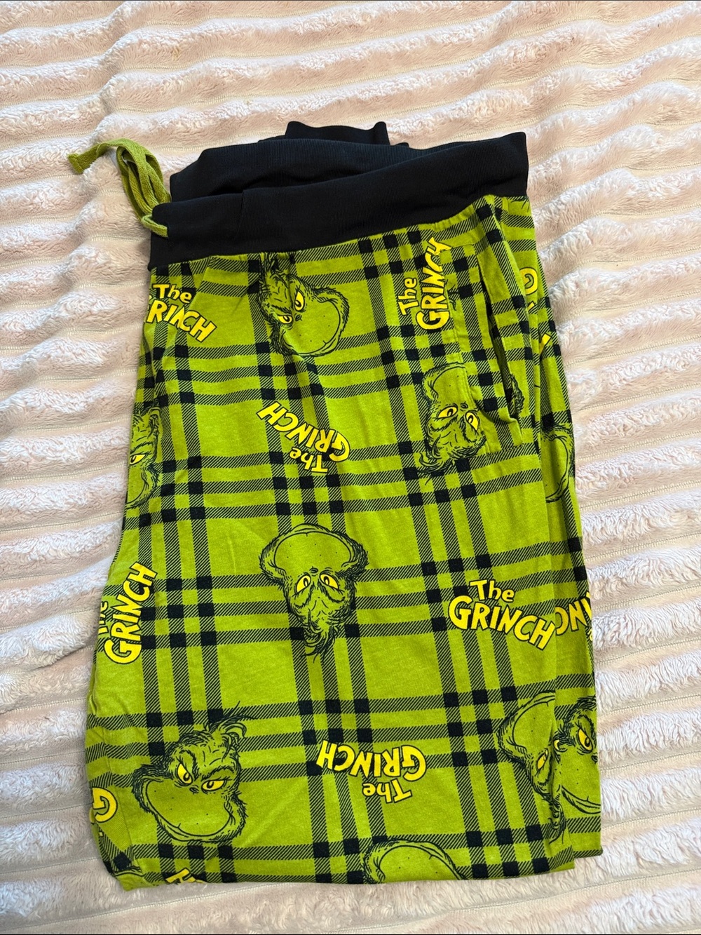 The Grinch Green Plaid Lounge Pants